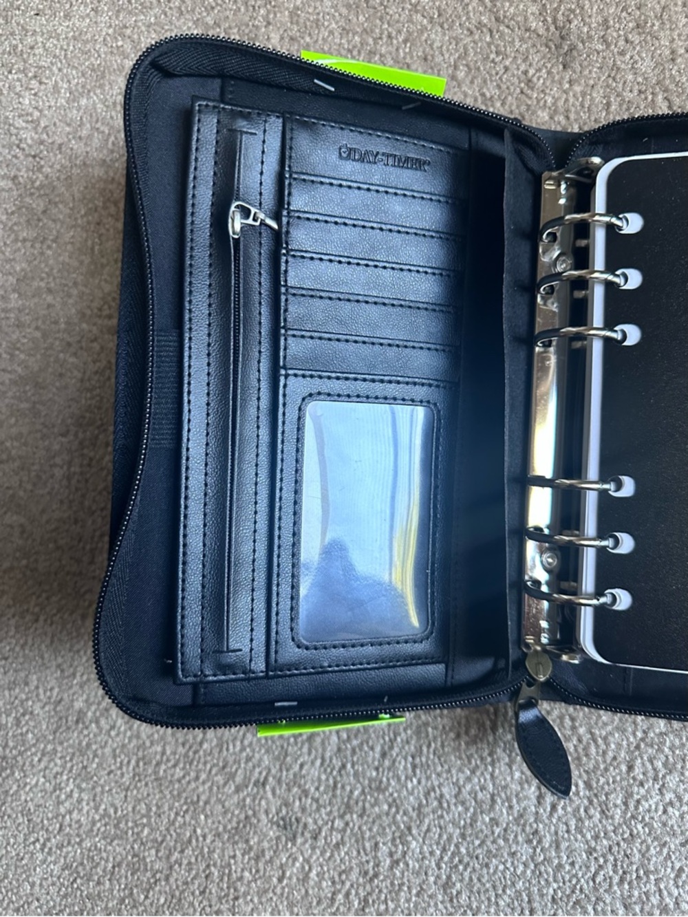 Day-Timer Black Leatherette Zip Planner - Picture 6 of 6